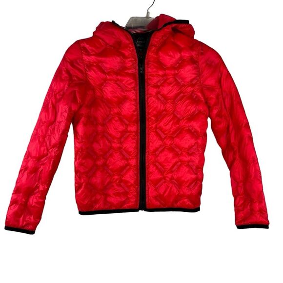 New Elements Athleisure Jacket Size 10-12 Hooded Zip Up Lightweight Quilted - Picture 4 of 11